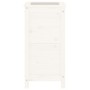 Jardinera madera maciza de pino blanco 40x40x78 cm de vidaXL, Maceteros y jardineras - Ref: Foro24-825276, Precio: 79,93 €, D...