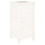 Jardinera madera maciza de pino blanco 40x40x78 cm de vidaXL, Maceteros y jardineras - Ref: Foro24-825276, Precio: 79,93 €, D...