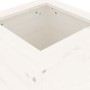 Jardinera madera maciza de pino blanco 40x40x78 cm de vidaXL, Maceteros y jardineras - Ref: Foro24-825276, Precio: 79,93 €, D...