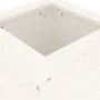 Jardinera madera maciza de pino blanco 40x40x78 cm de vidaXL, Maceteros y jardineras - Ref: Foro24-825276, Precio: 78,90 €, D...