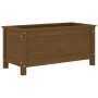 Jardinera madera maciza de pino marrón miel 82,5x40x39 cm de vidaXL, Maceteros y jardineras - Ref: Foro24-825257, Precio: 75,...