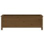 Arriate elevado de jardín madera pino marrón miel 119,5x40x39cm de vidaXL, Maceteros y jardineras - Ref: Foro24-825264, Preci...