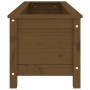 Arriate elevado de jardín madera pino marrón miel 119,5x40x39cm de vidaXL, Maceteros y jardineras - Ref: Foro24-825264, Preci...