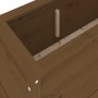 Arriate elevado de jardín madera pino marrón miel 119,5x40x39cm de vidaXL, Maceteros y jardineras - Ref: Foro24-825264, Preci...