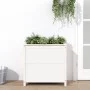 Jardinera madera maciza de pino blanco 82,5x40x78 cm de vidaXL, Maceteros y jardineras - Ref: Foro24-825283, Precio: 85,76 €,...