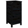 Jardinera madera maciza de pino negro 40x40x78 cm de vidaXL, Maceteros y jardineras - Ref: Foro24-825279, Precio: 81,26 €, De...