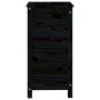 Jardinera madera maciza de pino negro 40x40x78 cm de vidaXL, Maceteros y jardineras - Ref: Foro24-825279, Precio: 81,26 €, De...