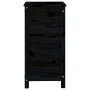 Jardinera madera maciza de pino negro 40x40x78 cm de vidaXL, Maceteros y jardineras - Ref: Foro24-825279, Precio: 79,86 €, De...
