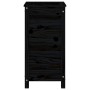 Jardinera madera maciza de pino negro 40x40x78 cm de vidaXL, Maceteros y jardineras - Ref: Foro24-825279, Precio: 81,26 €, De...
