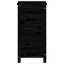 Jardinera madera maciza de pino negro 40x40x78 cm de vidaXL, Maceteros y jardineras - Ref: Foro24-825279, Precio: 79,86 €, De...