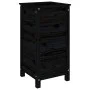 Jardinera madera maciza de pino negro 40x40x78 cm de vidaXL, Maceteros y jardineras - Ref: Foro24-825279, Precio: 79,86 €, De...