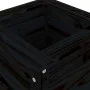 Jardinera madera maciza de pino negro 40x40x78 cm de vidaXL, Maceteros y jardineras - Ref: Foro24-825279, Precio: 79,86 €, De...