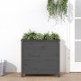 Jardinera madera maciza de pino gris 82,5x40x78 cm de vidaXL, Maceteros y jardineras - Ref: Foro24-825284, Precio: 120,94 €, ...