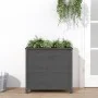 Jardinera madera maciza de pino gris 82,5x40x78 cm de vidaXL, Maceteros y jardineras - Ref: Foro24-825284, Precio: 119,34 €, ...