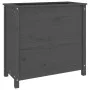 Jardinera madera maciza de pino gris 82,5x40x78 cm de vidaXL, Maceteros y jardineras - Ref: Foro24-825284, Precio: 119,34 €, ...