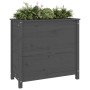 Jardinera madera maciza de pino gris 82,5x40x78 cm de vidaXL, Maceteros y jardineras - Ref: Foro24-825284, Precio: 120,94 €, ...