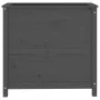 Jardinera madera maciza de pino gris 82,5x40x78 cm de vidaXL, Maceteros y jardineras - Ref: Foro24-825284, Precio: 119,34 €, ...