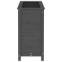Jardinera madera maciza de pino gris 82,5x40x78 cm de vidaXL, Maceteros y jardineras - Ref: Foro24-825284, Precio: 120,94 €, ...