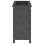 Jardinera madera maciza de pino gris 82,5x40x78 cm de vidaXL, Maceteros y jardineras - Ref: Foro24-825284, Precio: 119,34 €, ...