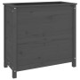 Jardinera madera maciza de pino gris 82,5x40x78 cm de vidaXL, Maceteros y jardineras - Ref: Foro24-825284, Precio: 120,94 €, ...