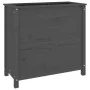 Jardinera madera maciza de pino gris 82,5x40x78 cm de vidaXL, Maceteros y jardineras - Ref: Foro24-825284, Precio: 119,34 €, ...
