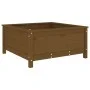 Jardinera madera maciza de pino marrón miel 82,5x82,5x39 cm de vidaXL, Maceteros y jardineras - Ref: Foro24-825299, Precio: 7...