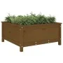 Jardinera madera maciza de pino marrón miel 82,5x82,5x39 cm de vidaXL, Maceteros y jardineras - Ref: Foro24-825299, Precio: 7...
