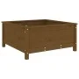 Jardinera madera maciza de pino marrón miel 82,5x82,5x39 cm de vidaXL, Maceteros y jardineras - Ref: Foro24-825299, Precio: 7...