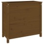 Jardinera madera maciza de pino marrón miel 82,5x40x78 cm de vidaXL, Maceteros y jardineras - Ref: Foro24-825285, Precio: 91,...