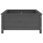 Jardinera madera maciza de pino gris 82,5x82,5x39 cm de vidaXL, Maceteros y jardineras - Ref: Foro24-825298, Precio: 105,83 €...