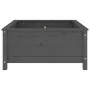 Jardinera madera maciza de pino gris 82,5x82,5x39 cm de vidaXL, Maceteros y jardineras - Ref: Foro24-825298, Precio: 104,24 €...