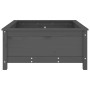 Jardinera madera maciza de pino gris 82,5x82,5x39 cm de vidaXL, Maceteros y jardineras - Ref: Foro24-825298, Precio: 105,83 €...