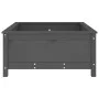 Jardinera madera maciza de pino gris 82,5x82,5x39 cm de vidaXL, Maceteros y jardineras - Ref: Foro24-825298, Precio: 104,24 €...