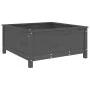 Jardinera madera maciza de pino gris 82,5x82,5x39 cm de vidaXL, Maceteros y jardineras - Ref: Foro24-825298, Precio: 104,24 €...
