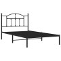Estructura de cama con cabecero metal negro 107x203 cm de vidaXL, Camas y somieres - Ref: Foro24-353435, Precio: 82,22 €, Des...
