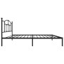 Estructura de cama con cabecero metal negro 107x203 cm de vidaXL, Camas y somieres - Ref: Foro24-353435, Precio: 82,22 €, Des...