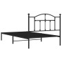 Estructura de cama con cabecero metal negro 107x203 cm de vidaXL, Camas y somieres - Ref: Foro24-353435, Precio: 82,22 €, Des...