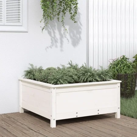 Jardinera madera maciza de pino blanco 82,5x82,5x39 cm de vidaXL, Maceteros y jardineras - Ref: Foro24-825297, Precio: 77,19 ...
