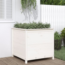 Jardinera madera maciza de pino blanco 82,5x82,5x78 cm de vidaXL, Maceteros y jardineras - Ref: Foro24-825304, Precio: 158,72...