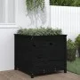 Jardinera madera maciza de pino negro 82,5x82,5x78 cm de vidaXL, Maceteros y jardineras - Ref: Foro24-825307, Precio: 155,74 ...