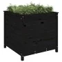 Jardinera madera maciza de pino negro 82,5x82,5x78 cm de vidaXL, Maceteros y jardineras - Ref: Foro24-825307, Precio: 155,74 ...
