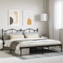 Estructura de cama con cabecero metal negro 193x203 cm de vidaXL, Camas y somieres - Ref: Foro24-353445, Precio: 118,43 €, De...