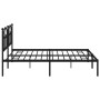 Estructura de cama con cabecero metal negro 193x203 cm de vidaXL, Camas y somieres - Ref: Foro24-353445, Precio: 118,43 €, De...