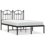 Estructura de cama con cabecero metal negro 120x200 cm de vidaXL, Camas y somieres - Ref: Foro24-353437, Precio: 108,97 €, De...