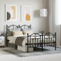 Estructura de cama cabecero y estribo metal negro 120x200 cm de vidaXL, Camas y somieres - Ref: Foro24-353455, Precio: 111,25...