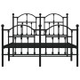 Estructura de cama cabecero y estribo metal negro 120x200 cm de vidaXL, Camas y somieres - Ref: Foro24-353455, Precio: 111,25...
