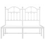 Estructura de cama de metal con cabecero blanca 120x190 cm de vidaXL, Camas y somieres - Ref: Foro24-353485, Precio: 94,85 €,...