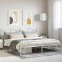 Estructura de cama de metal con cabecero blanco 193x203 cm de vidaXL, Camas y somieres - Ref: Foro24-353494, Precio: 109,84 €...