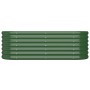 Jardinera arriate acero galvanizado verde 114x40x36 cm en Macetas y jardineras | Comprar online en Foru.es