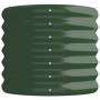 Jardinera arriate acero galvanizado verde 114x40x36 cm en Macetas y jardineras | Comprar online en Foru.es